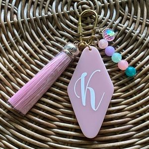 Tassel Initial Keychain “K”